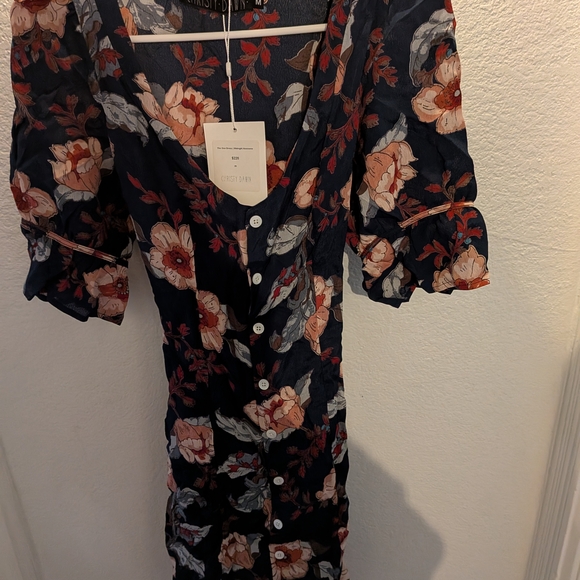 Christy Dawn Navy Floral Mini Dress - Picture 4 of 6